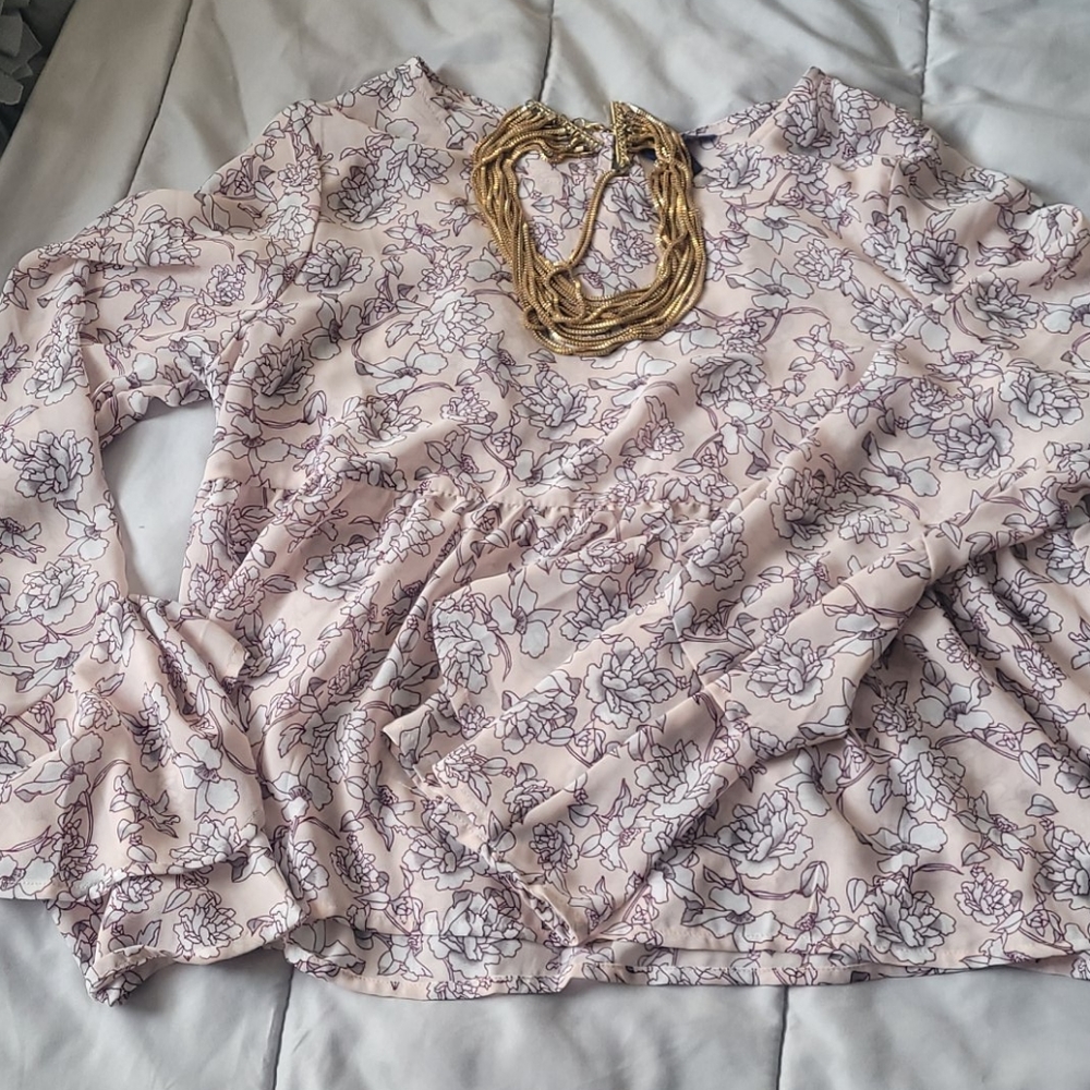 Chiffon peplum
